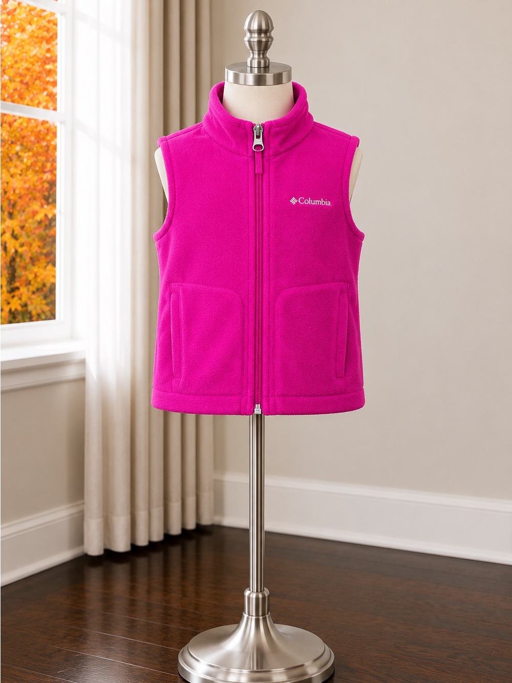 Columbia Pink Fleece Vest Kids Size 3